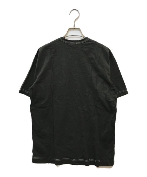 COMME des GARCONS HOMME（コムデギャルソン オム）COMME des GARCONS HOMME (コムデギャルソン オム) 製品染めロゴバッチTシャツ　HJ-T032 ブラック サイズ:サイズ表記なしの古着・服飾アイテム