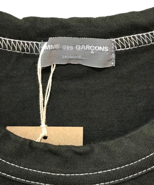 COMME des GARCONS HOMME（コムデギャルソン オム）COMME des GARCONS HOMME (コムデギャルソン オム) 製品染めロゴバッチTシャツ　HJ-T032 ブラック サイズ:サイズ表記なしの古着・服飾アイテム