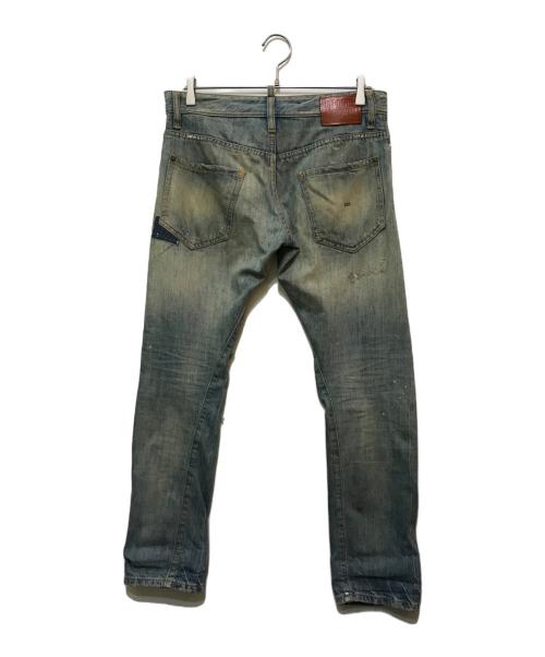 DSQUARED2（ディースクエアード）DSQUARED2 (ディースクエアード) KENNY TWIST デニムパンツ インディゴ サイズ:44の古着・服飾アイテム