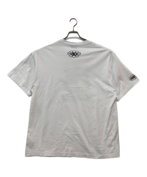 eric haze（エリック・ヘイズ）eric haze (エリックヘイズ) プリントカットソー ホワイト サイズ:XLの古着・服飾アイテム