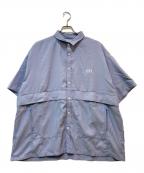 KYUENキュウエン）の古着「オーバーサイズシャツ」｜ブルー