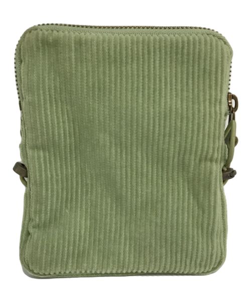 KIJUN（キジュン）KIJUN (キジュン) コーデュロイミニショルダーバッグ グリーンの古着・服飾アイテム