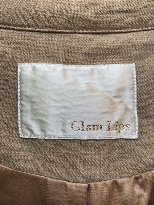 glam lips（グラムリップス）glam lips (グラムリップス) フリンジコート ベージュ サイズ:FREEの古着・服飾アイテム