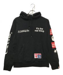 A BATHING APE×Coca Cola（ア ベイシング エイプ×コカコーラ）の古着「プルオーバーパーカー」｜ブラック