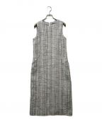theory luxeセオリーリュクス）の古着「Crevon Inger ツイード ノースリーブワンピース　03-3105503」｜ホワイト