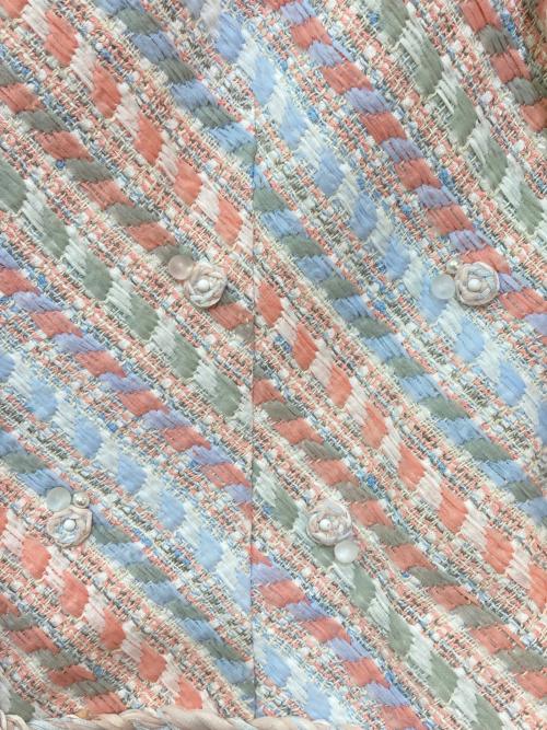 Rene（ルネ）Rene (ルネ) S/Sツイードジャケット　6823160 ピンク サイズ:36の古着・服飾アイテム