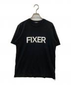 FIXERフィクサー）の古着「ロゴプリントTシャツ　FTS02」｜ブラック