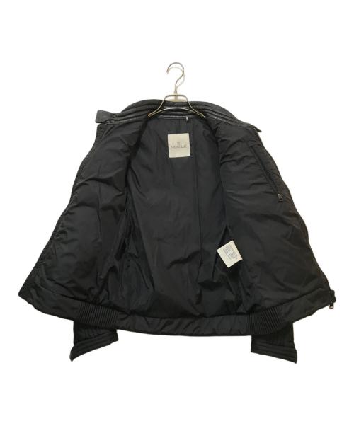 MONCLER（モンクレール）MONCLER (モンクレール) ALLEMAND レザー切替ダウンジャケット　A20914184085 ブラック サイズ:1の古着・服飾アイテム