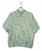 TTT MSWティー）の古着「FLOWER ZIP　TTT-2021SS-KT03」｜ブルー