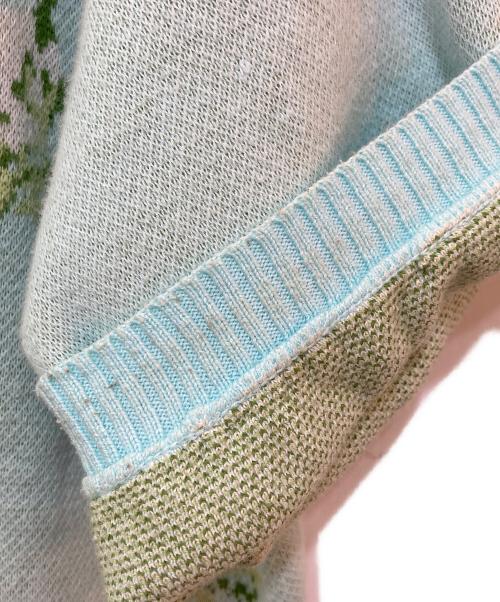 TTT MSW（ティー）TTT MSW (ティー) FLOWER ZIP　TTT-2021SS-KT03 ブルー サイズ:Fの古着・服飾アイテム