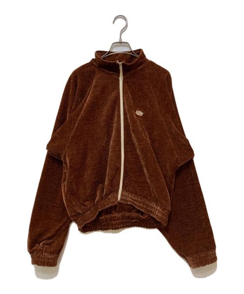 JIMWAG（ジムワッグ）JIMWAG (ジムワッグ) ベロアトラックジャケット ブラウン サイズ:FREEの古着・服飾アイテム