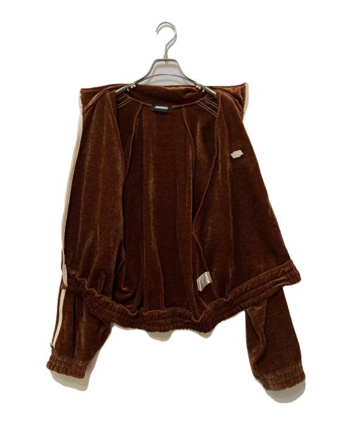 JIMWAG（ジムワッグ）JIMWAG (ジムワッグ) ベロアトラックジャケット ブラウン サイズ:FREEの古着・服飾アイテム