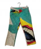 Y's Red Label×小澄源太ワイズレッドレーベル×）の古着「ペイントテーパードパンツ」｜マルチカラー