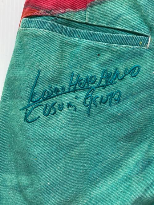 Y's Red Label（ワイズレッドレーベル）Y's Red Label (ワイズレッドレーベル) 小澄源太 ペイントテーパードパンツ マルチカラー サイズ:1の古着・服飾アイテム