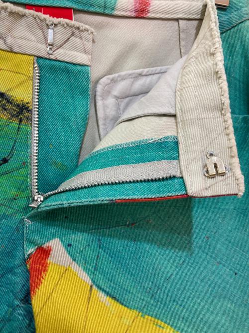 Y's Red Label（ワイズレッドレーベル）Y's Red Label (ワイズレッドレーベル) 小澄源太 ペイントテーパードパンツ マルチカラー サイズ:1の古着・服飾アイテム