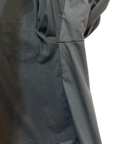 sacai（サカイ）sacai (サカイ) Cotton Poplin x Cotton Jersey　24-07311 T-Shirt ブラック サイズ:3の古着・服飾アイテム