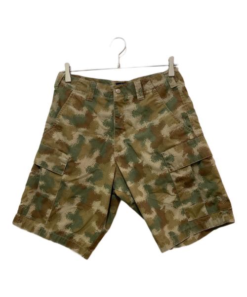 stussy（ステューシー）stussy (ステューシー) 90'sカモ柄ハーフパンツ カーキ サイズ:28の古着・服飾アイテム