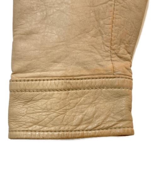 AVIREX（アヴィレックス）AVIREX (アヴィレックス) レザージャケット ベージュ サイズ:Mの古着・服飾アイテム