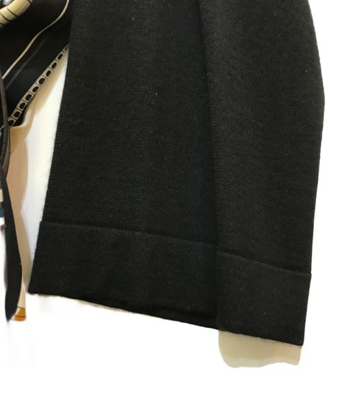 HERMES（エルメス）HERMES (エルメス) スカーフ柄ロングカーディガン ネイビー サイズ:38の古着・服飾アイテム