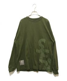 WIND AND SEA（ウィンダンシー）の古着「長袖カットソー」｜グリーン