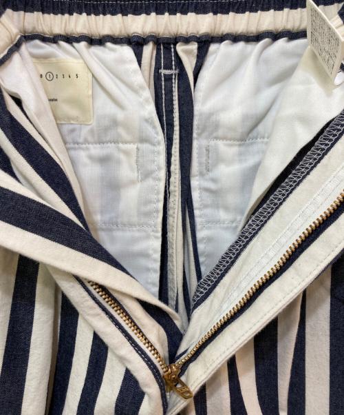 HARVESTY（ハーベスティー）HARVESTY (ハーベスティー) STRIPES CIRCUS PANTS ブルー×ホワイト サイズ:1の古着・服飾アイテム