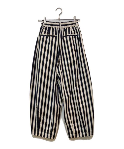 HARVESTY（ハーベスティー）HARVESTY (ハーベスティー) STRIPES CIRCUS PANTS ブルー×ホワイト サイズ:1の古着・服飾アイテム