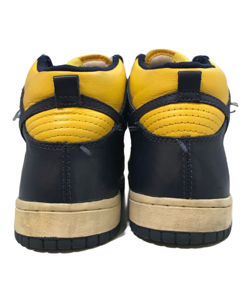 NIKE（ナイキ）NIKE (ナイキ) DUNK HIGH VNTG QK　318544-741 イエロー×ネイビー サイズ:27の古着・服飾アイテム