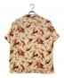 CALEE (キャリー) ALLOVER FEATHER PATTERN S/S SHIRT アイボリー サイズ:M：5000円