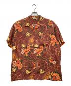 CALEEキャリー）の古着「Paisley pattern aloha S/S shirt」｜ブラウン