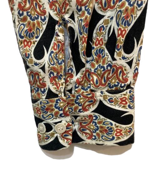 CALEE（キャリー）CALEE (キャリー) ペイズリーシャツ ブラック サイズ:XLの古着・服飾アイテム