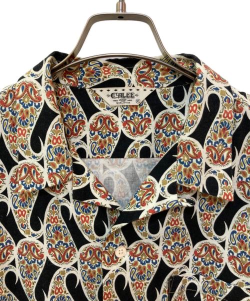 CALEE（キャリー）CALEE (キャリー) ペイズリーシャツ ブラック サイズ:XLの古着・服飾アイテム