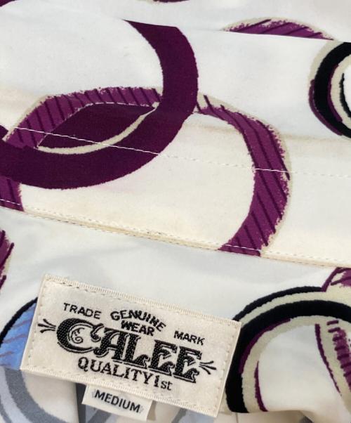 CALEE（キャリー）CALEE (キャリー) オープンカラーシャツ ホワイト サイズ:MEDIUMの古着・服飾アイテム