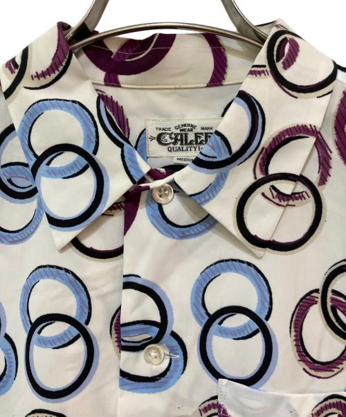 CALEE（キャリー）CALEE (キャリー) オープンカラーシャツ ホワイト サイズ:MEDIUMの古着・服飾アイテム