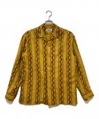 CALEEキャリー）の古着「ORIGINAL NATIVE PATTERN L/S SH」｜イエロー