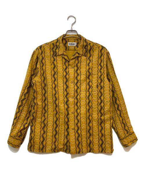 CALEE（キャリー）CALEE (キャリー) ORIGINAL NATIVE PATTERN L/S SH イエロー サイズ:MEDIUMの古着・服飾アイテム