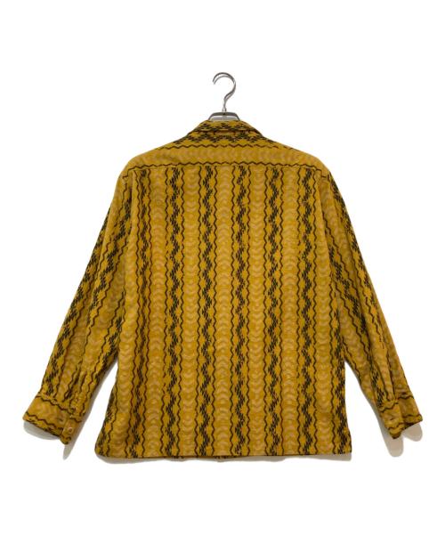 CALEE（キャリー）CALEE (キャリー) ORIGINAL NATIVE PATTERN L/S SH イエロー サイズ:MEDIUMの古着・服飾アイテム