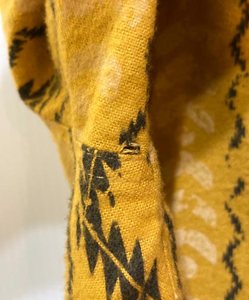 CALEE（キャリー）CALEE (キャリー) ORIGINAL NATIVE PATTERN L/S SH イエロー サイズ:MEDIUMの古着・服飾アイテム