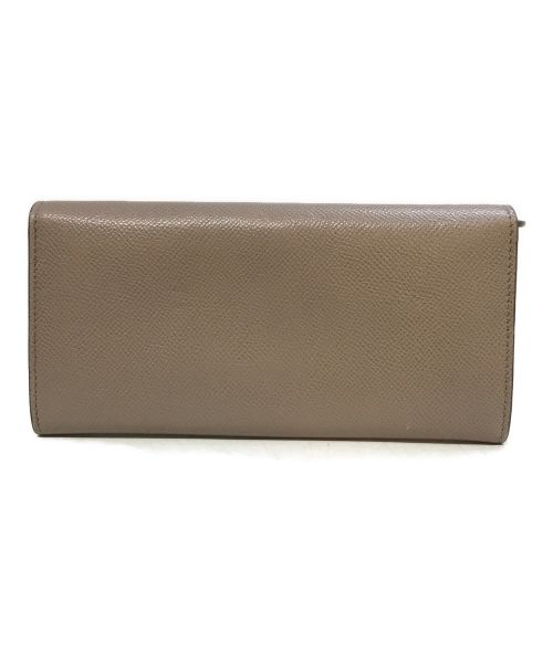Salvatore Ferragamo（サルヴァトーレ フェラガモ）Salvatore Ferragamo (サルヴァトーレ フェラガモ) ガンチーニロングウォレット ベージュの古着・服飾アイテム