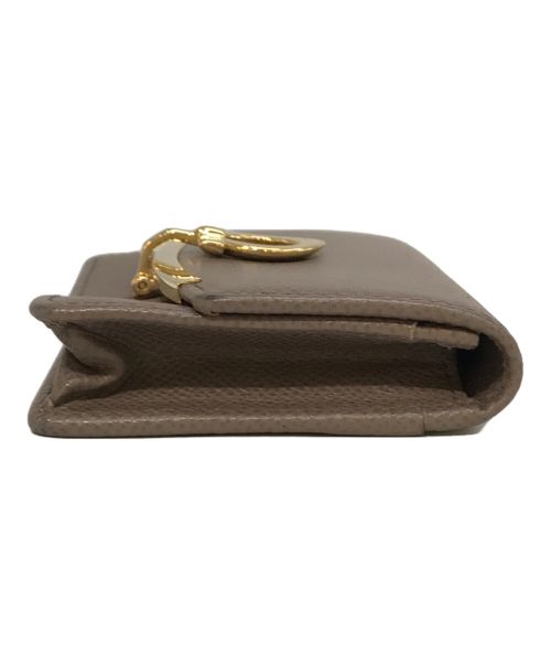 Salvatore Ferragamo（サルヴァトーレ フェラガモ）Salvatore Ferragamo (サルヴァトーレ フェラガモ) ガンチーニカードケース ベージュの古着・服飾アイテム