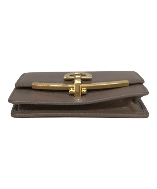 Salvatore Ferragamo（サルヴァトーレ フェラガモ）Salvatore Ferragamo (サルヴァトーレ フェラガモ) ガンチーニカードケース ベージュの古着・服飾アイテム