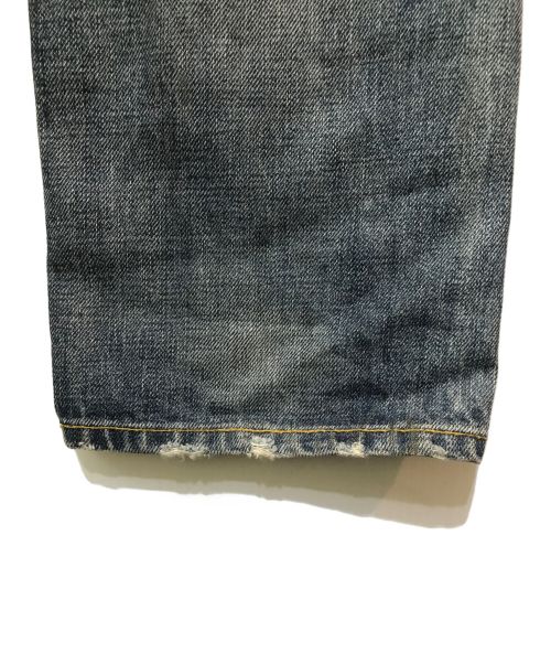 RRL（ダブルアールエル）RRL (ダブルアールエル) ダメージ加工デニムパンツ インディゴ サイズ:28の古着・服飾アイテム