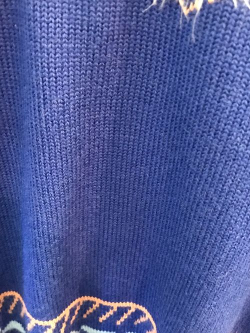 PAMM（パム）PAMM (パム) 食卓のノルディックニット ブルー サイズ:FREEの古着・服飾アイテム