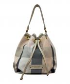 BURBERRY BLUE LABELバーバリーロンドンブルーレーベル）の古着「ショルダーバッグ」｜アイボリー