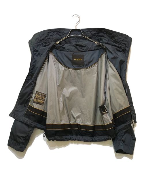 MOORER（ムーレー）MOORER (ムーレー) ”NINFAE-AMC” ソラーロ風ナイロンジャケット ブルー サイズ:40の古着・服飾アイテム