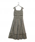 HER LIP TOハーリップトゥ）の古着「Summer Tweed Midi Dress」｜ブラック