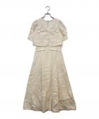 HER LIP TOハーリップトゥ）の古着「Robertson Tweed Long Dress」｜アイボリー