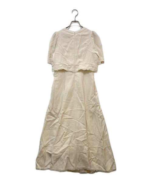 HER LIP TO（ハーリップトゥ）HER LIP TO (ハーリップトゥ) Robertson Tweed Long Dress アイボリー サイズ:Sの古着・服飾アイテム