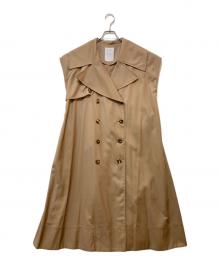 HER LIP TO（ハーリップトゥ）の古着「SleevelessTwillTrenchDress」｜ブラウン