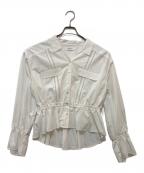 HER LIP TOハーリップトゥ）の古着「Lace Trimming Cotton Blouse」｜ホワイト