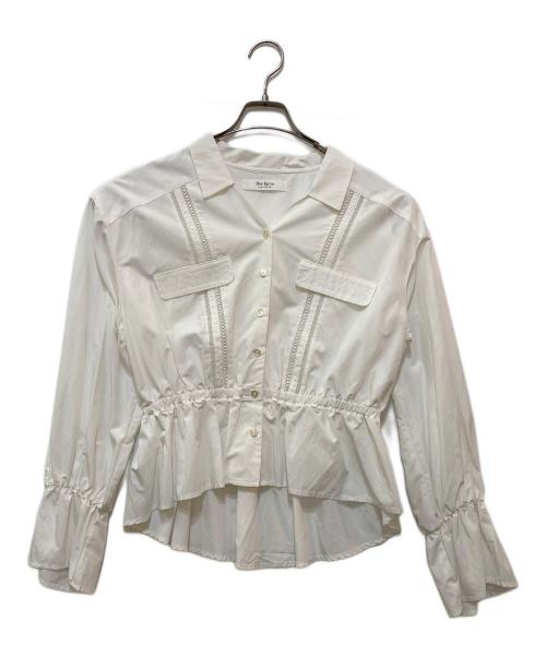 HER LIP TO（ハーリップトゥ）HER LIP TO (ハーリップトゥ) Lace Trimming Cotton Blouse ホワイト サイズ:Ｆの古着・服飾アイテム